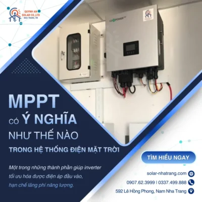 &bull; Lap inverter co MPPT trong he thong Dien mat troi