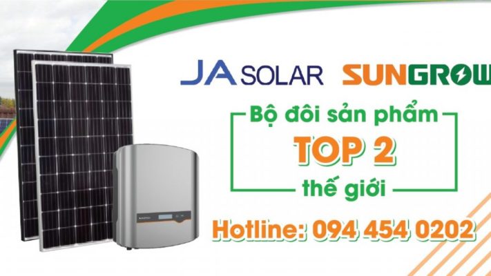 Inverter Sungrow tấm pin JA solar bộ đôi top 2 thế giới chất lượng cao 7 • cropped bo doi sungrow jasolar top the gioi 1024x576 1