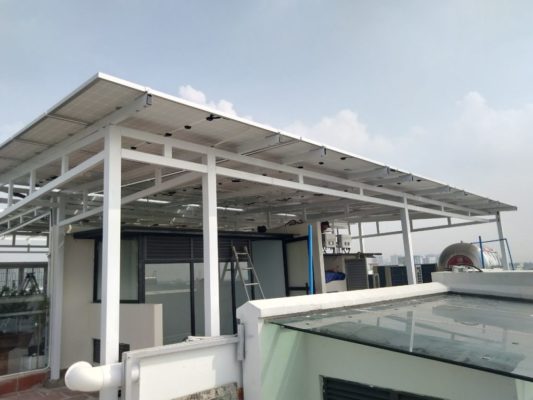 Tại sao không nên tiếc tiền cho khung giàn hệ thống năng lượng mặt trời? 7 • khung gian he thong dien mat troi chuan cua gpsolar 1024x768 1