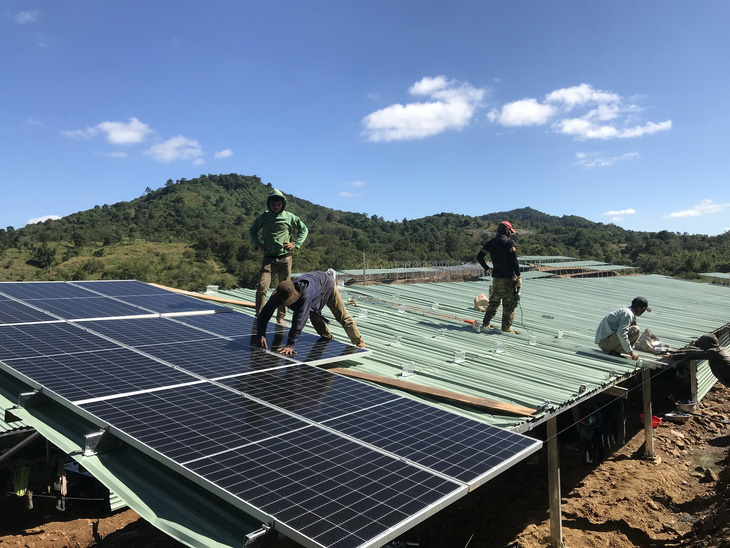 Dự án điện mặt trời Đắk Lắk - Ảnh: TRUNG TÂN