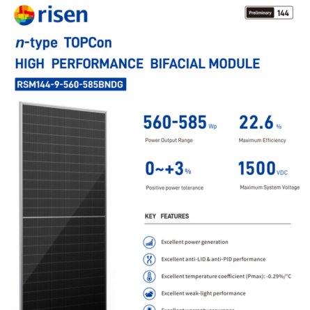Báo giá trọn bộ Điện mặt trời Hybrid 12kW có lưu trữ 14kWh - Bảo hành 10 năm Chính Hãng 20 • risen