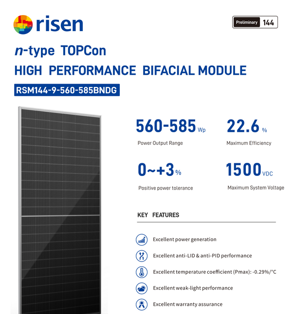 Báo giá trọn bộ Điện mặt trời Hybrid 12kW có lưu trữ 14kWh - Bảo hành 10 năm Chính Hãng 25 A solar panel with a grid of 144 half-cell solar cells