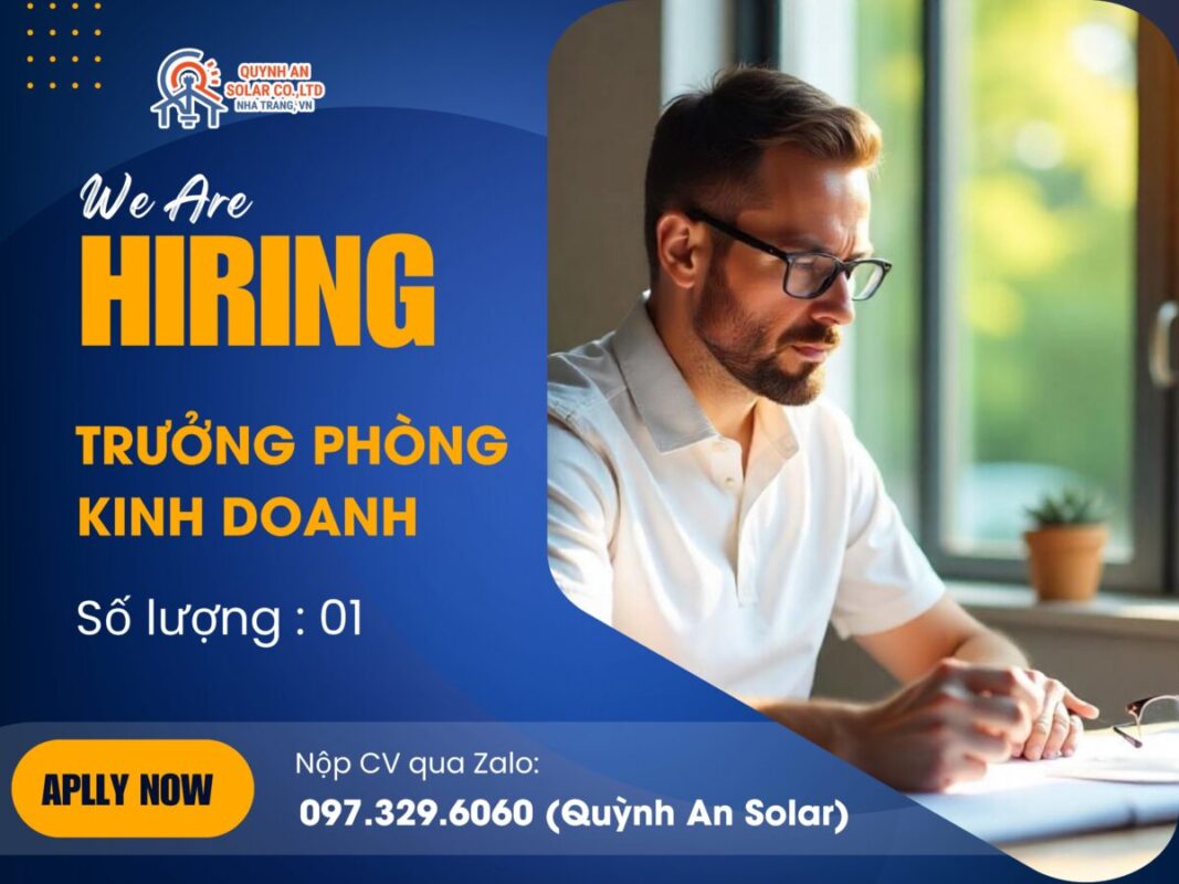 Tuyển dụng Trưởng phòng Kinh doanh