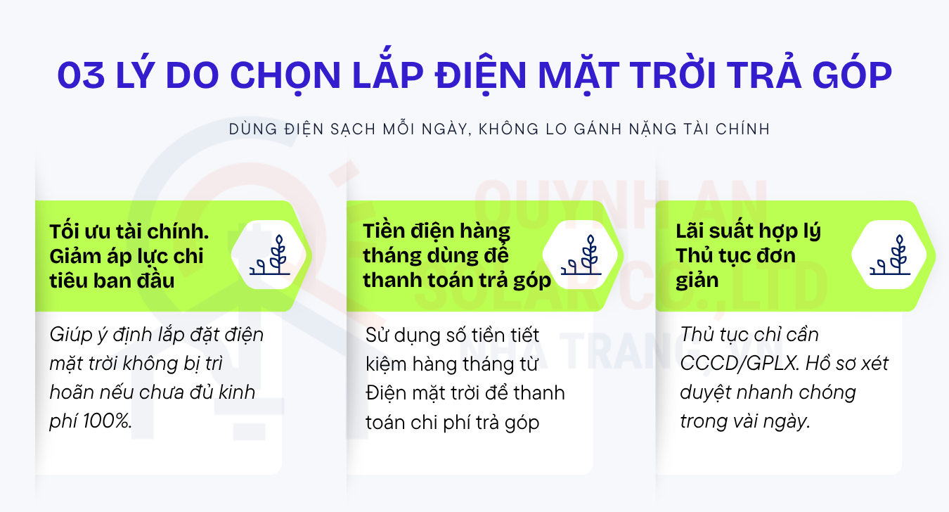 3 lý do nên lắp điện mặt trời trả góp