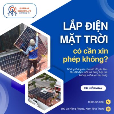 Lắp Điện mặt trời có cần xin phép không