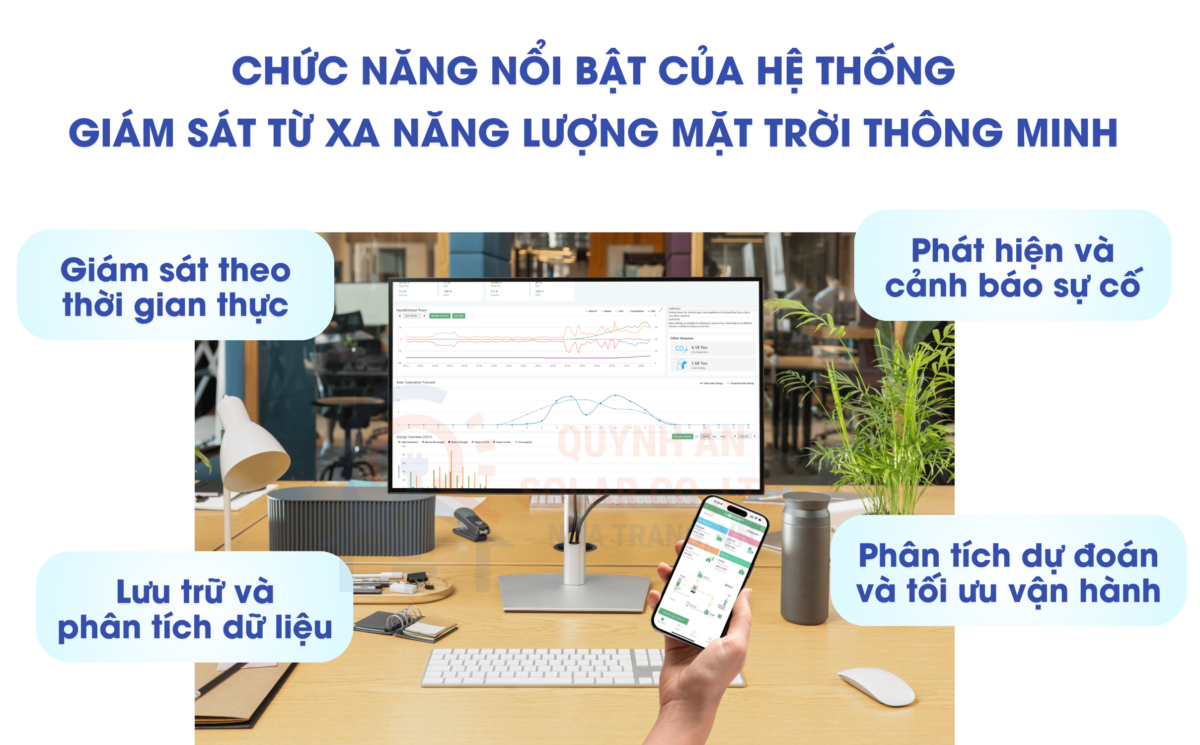 Chức năng nổi bật của hệ thống giám sát từ xa năng lượng mặt trời