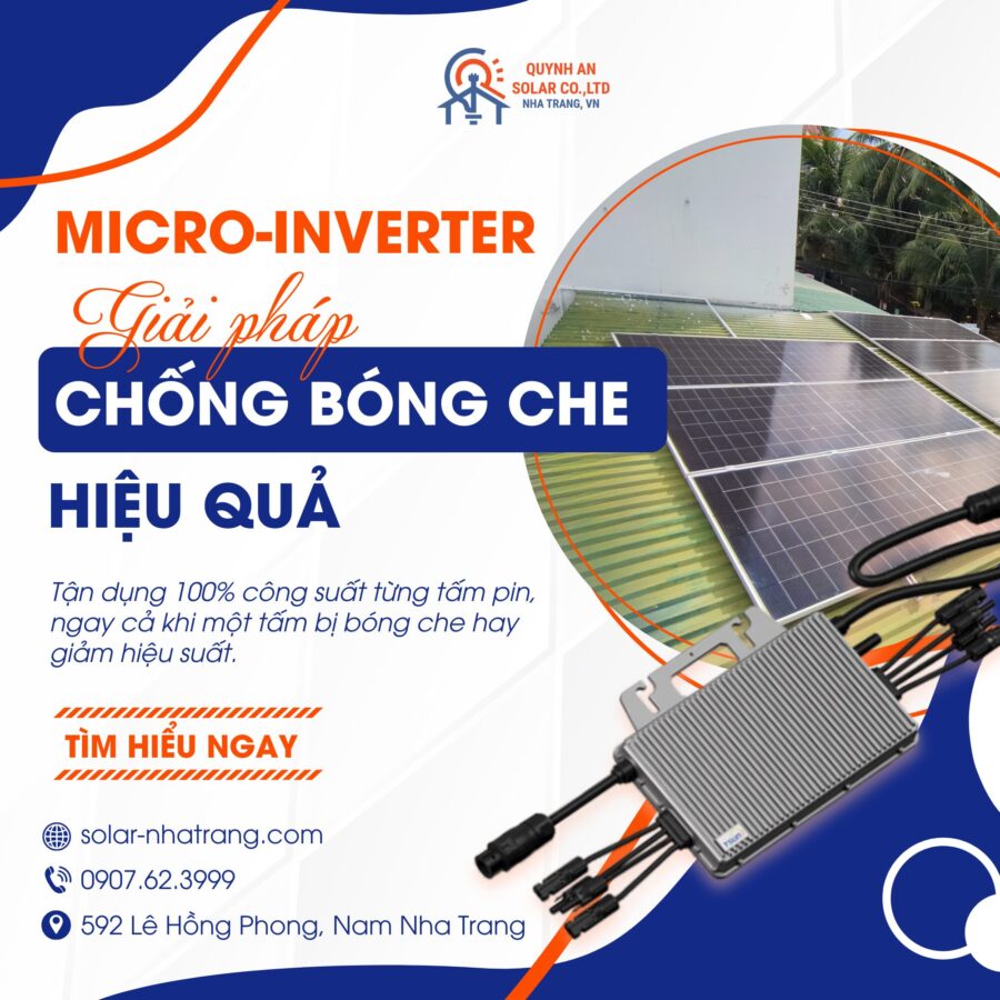 Micro Inverter - Giải Pháp điện Mặt Trời Che Bóng 2025