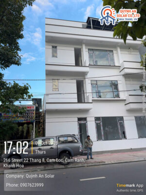 Giải pháp điện mặt trời cho công trình mới tại Quỳnh An Solar