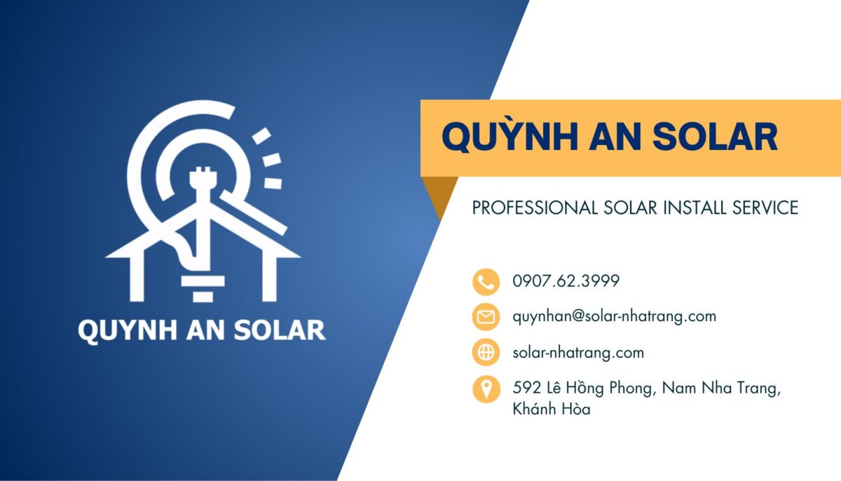 Danh thiếp Quỳnh An Solar - Lắp điện mặt trời Nha Trang