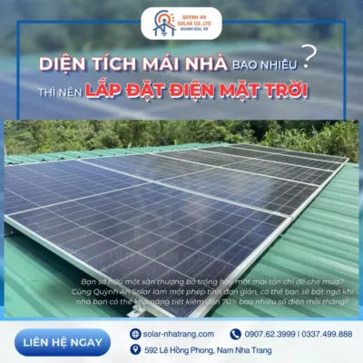 Diện Tích Mái Nhà Bao Nhiêu Thì Nên Lắp Điện Mặt Trời 1