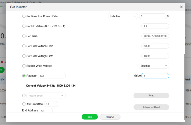 Growatt MTL-S Register Map dùng để cài đặt bám tải, tần số cho inverter Growatt 1 • Screenshot 2026 07 24 110659